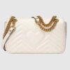 Gucci GG Marmont small matelassé white leather shoulder bag - Eclate shop