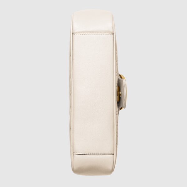 Gucci GG Marmont small matelassé white leather shoulder bag - Eclate shop