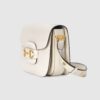 Gucci Horsebit 1955 white leather shoulder bag - Eclate Shop