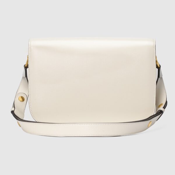 Gucci Horsebit 1955 white leather shoulder bag - Eclate Shop