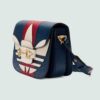 adidas x Gucci Horsebit 1955 dark blue and red leather small bag - Eclate Shop