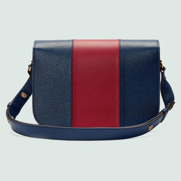 adidas x Gucci Horsebit 1955 dark blue and red leather small bag - Eclate Shop