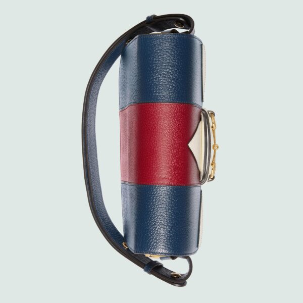 adidas x Gucci Horsebit 1955 dark blue and red leather small bag - Eclate Shop