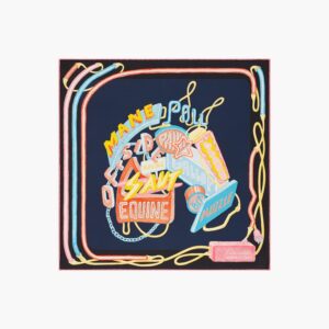 Hermes Chevaloscope Neon scarf 45