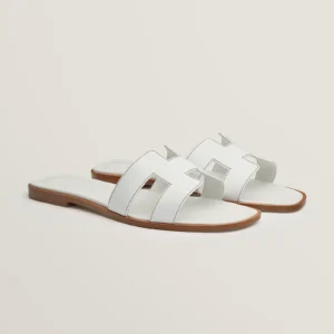 Hermès Blanc Oran Sandals - Eclate Shop