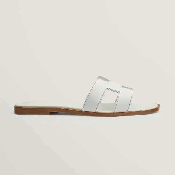 Hermès Blanc Oran Sandals - Eclate Shop