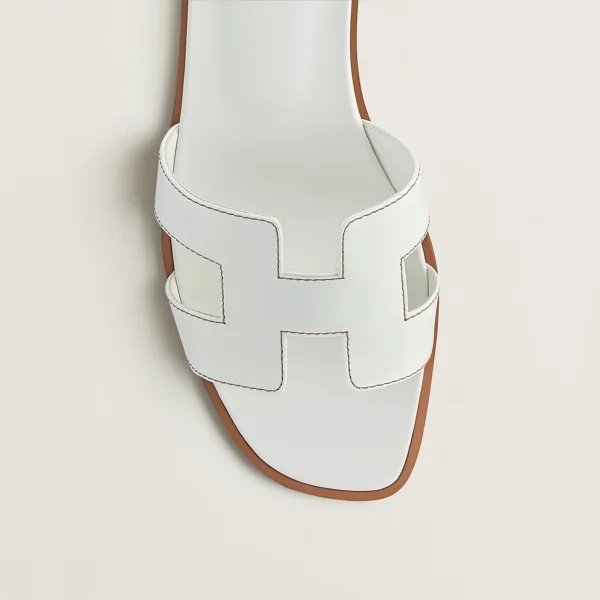 Hermès Blanc Oran Sandals - Eclate Shop