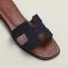 Hermès Denim Oran Sandals - Eclate Shop