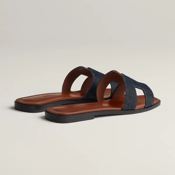 Hermès Denim Oran Sandals - Eclate Shop