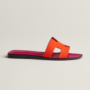 Hermès Orange Synthétique Oran Sandals - Eclate Shop