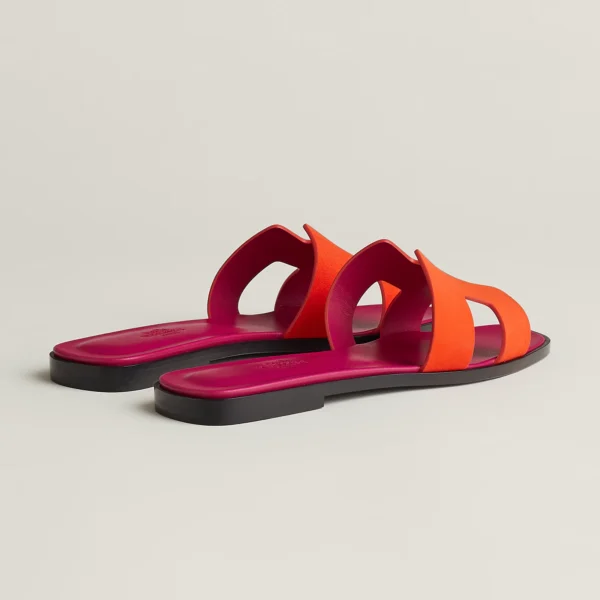 Hermès Orange Synthétique Oran Sandals - Eclate Shop