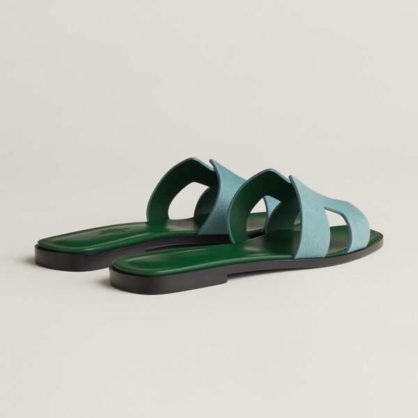 Hermès Vert D'eau Oran Sandals - Eclate Shop