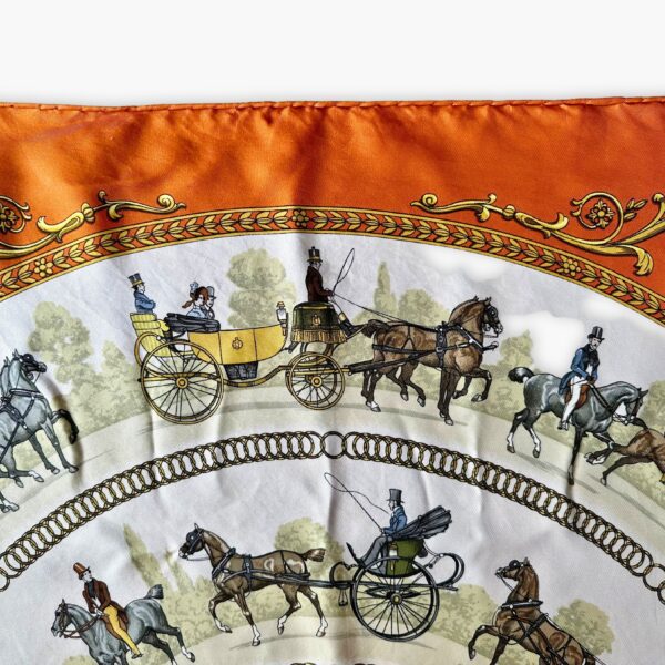 Hermes silk scarf La Promenade de Longchamps - Eclate Shop Europe