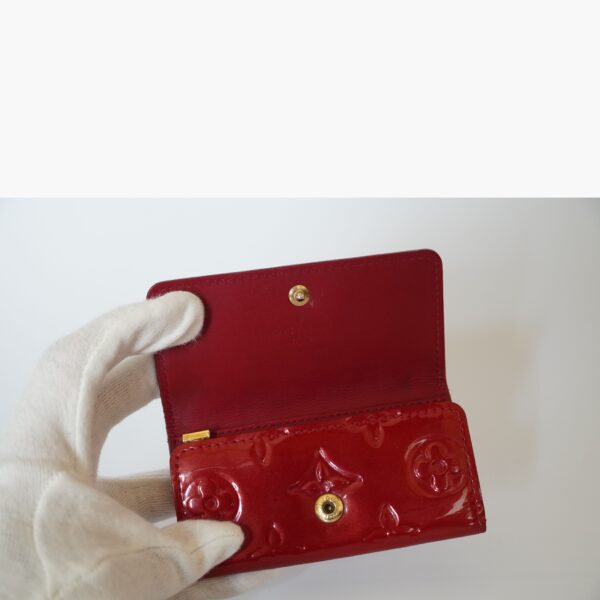 Louis Vuitton 4 key purse red