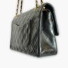 Pre-loved Chanel Classic Flap Handbag - Black lambskin - Eclate Shop