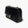 Pre-loved Chanel Classic Flap Handbag - Black lambskin - Eclate Shop