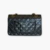 Pre-loved Chanel Classic Flap Handbag - Black lambskin - Eclate Shop