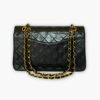 Pre-loved Chanel Classic Flap Handbag - Black lambskin - Eclate Shop