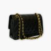 Pre-loved Chanel Classic Flap Handbag - Black lambskin - Eclate Shop