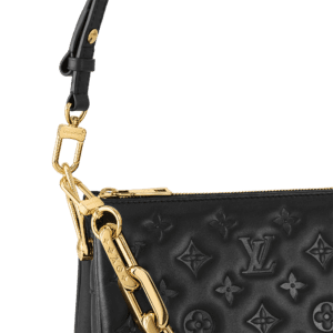 Louis Vuitton M21260 Coussin PM Monogram-Embossed Lambskin Black Shoulder  Bag