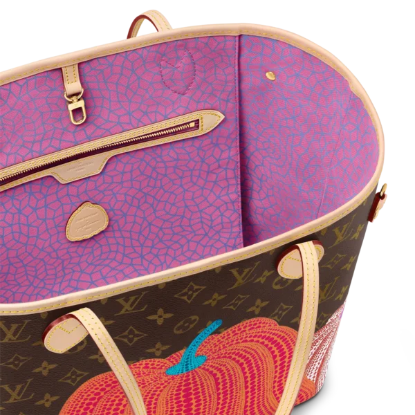 louis vuitton lv x yk neverfull mm monogram canvas handbags M46468 PM1 Interior2 view