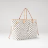 louis vuitton neverfull gm damier azur canvas handbags N41604 PM1 Side view