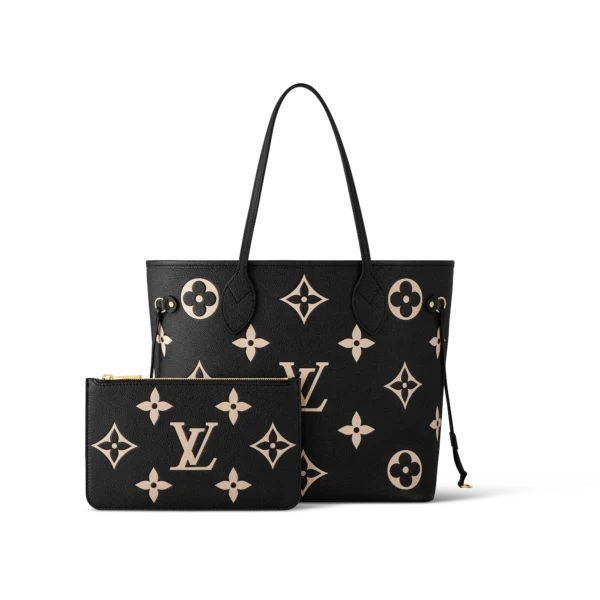 louis vuitton neverfull mm bicolour monogram empreinte leather handbags M58907 PM1 Back view