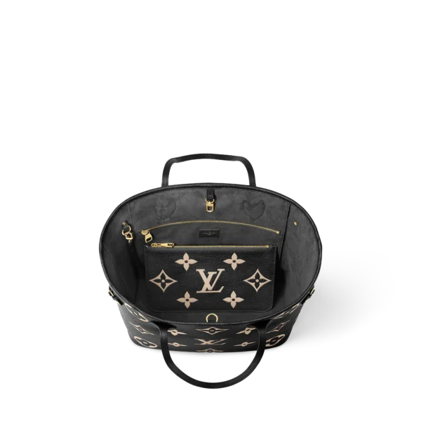 louis vuitton neverfull mm bicolour monogram empreinte leather handbags M58907 PM1 Interior view