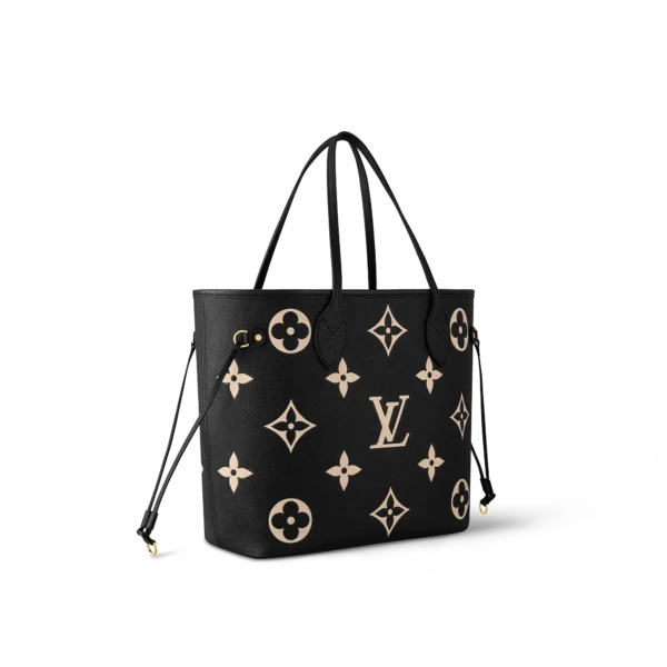 louis vuitton neverfull mm bicolour monogram empreinte leather handbags M58907 PM1 Side view