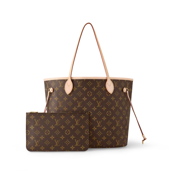 louis vuitton neverfull mm monogram canvas handbags M40995 PM1 Back view