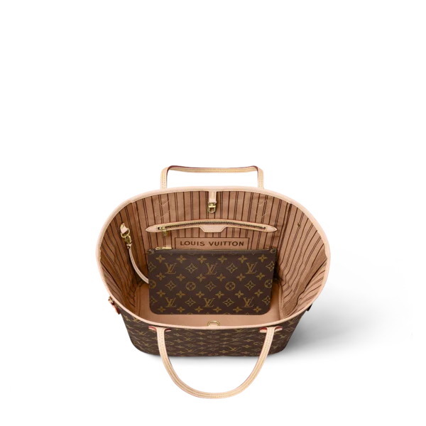 louis vuitton neverfull mm monogram canvas handbags M40995 PM1 Interior view