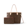 louis vuitton neverfull mm monogram canvas handbags M41177 PM1 Back view