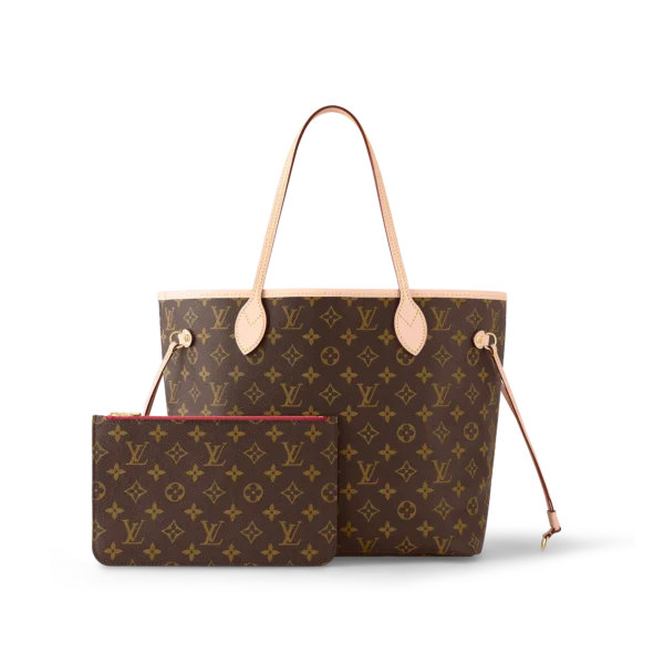 louis vuitton neverfull mm monogram canvas handbags M41177 PM1 Back view