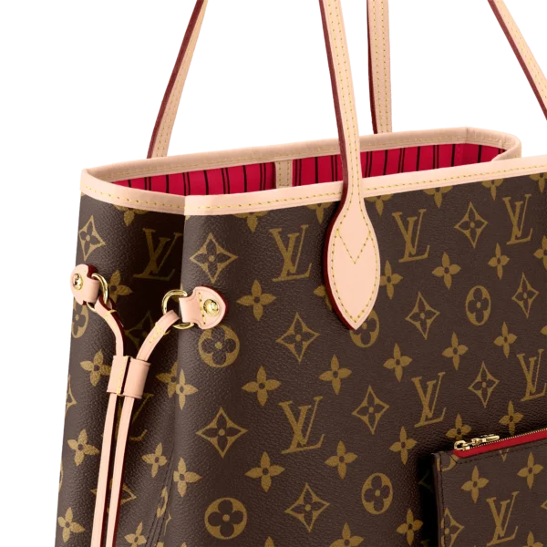 louis vuitton neverfull mm monogram canvas handbags M41177 PM1 Closeup view