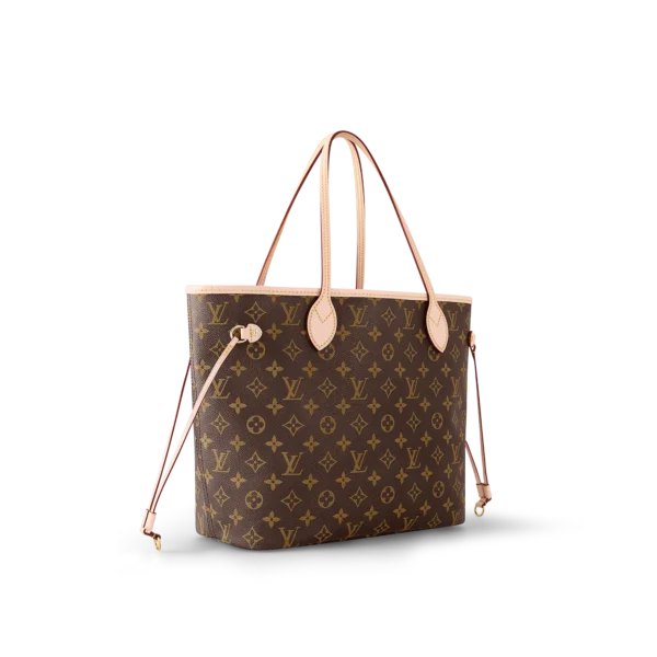 louis vuitton neverfull mm monogram canvas handbags M41177 PM1 Side view