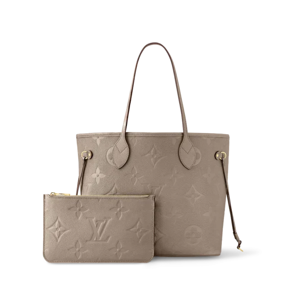 louis vuitton neverfull mm tote bag monogram empreinte leather handbags M45686 PM1 Back view