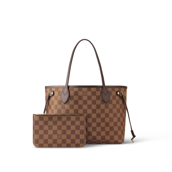 louis vuitton neverfull pm damier ebene canvas handbags N41359 PM1 Back view