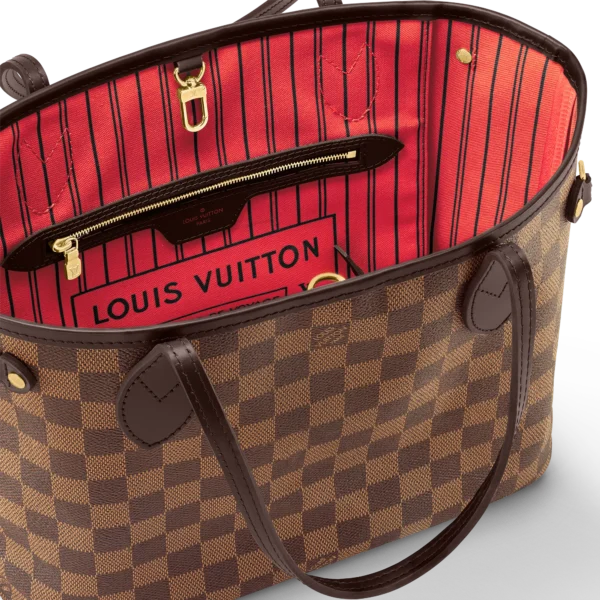 louis vuitton neverfull pm damier ebene canvas handbags N41359 PM1 Interior2 view