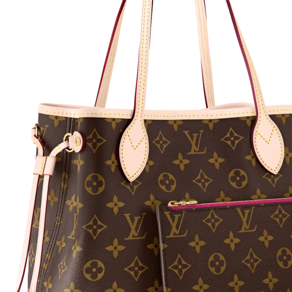 louis vuitton neverfull pm monogram canvas handbags M41245 PM1 Closeup view