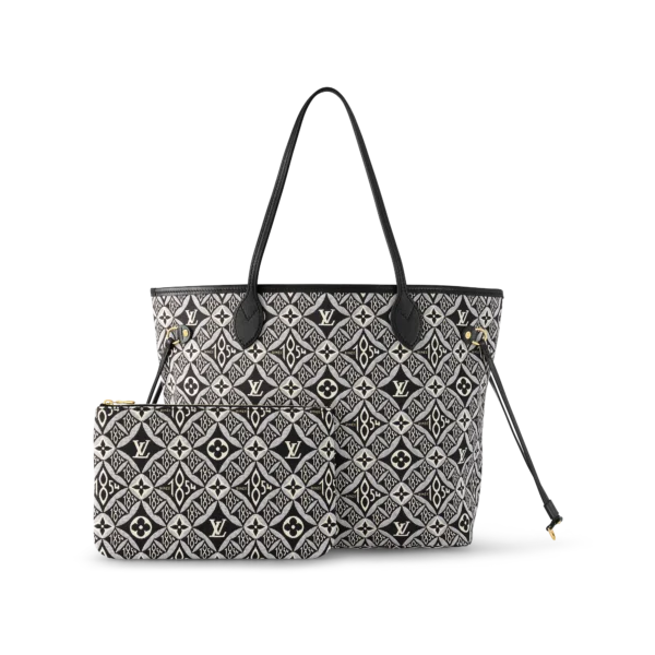 louis vuitton since 1854 neverfull mm tote bag monogram jacquard since 1854 handbags M57230 PM1 Back view