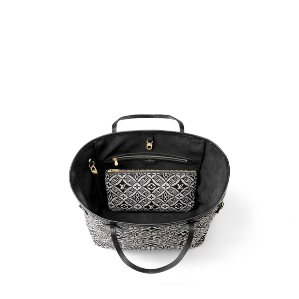 louis vuitton since 1854 neverfull mm tote bag monogram jacquard since 1854 handbags M57230 PM1 Interior view