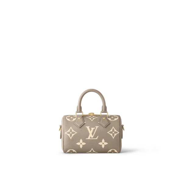 louis vuitton speedy bandouliere 20 bicolour monogram empreinte leather handbags M46575 PM1 Back view