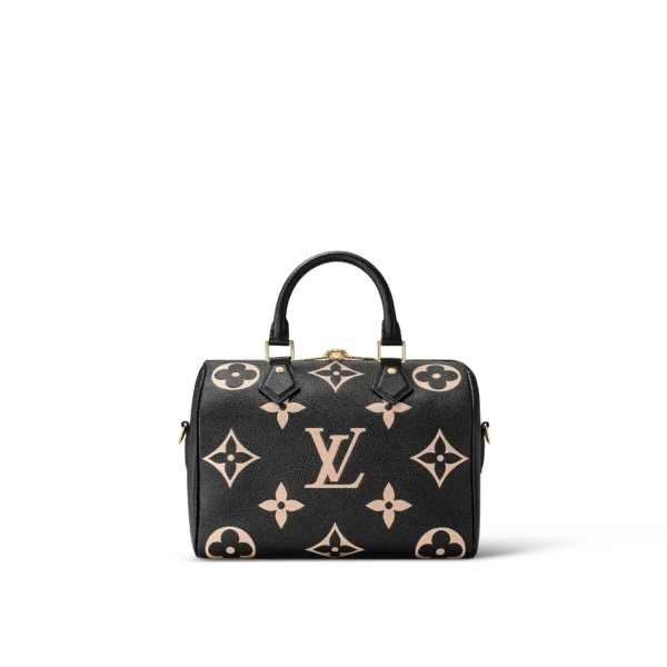 louis vuitton speedy bandouliere 25 bag bicolour monogram empreinte leather handbags M58947 PM1 Back view