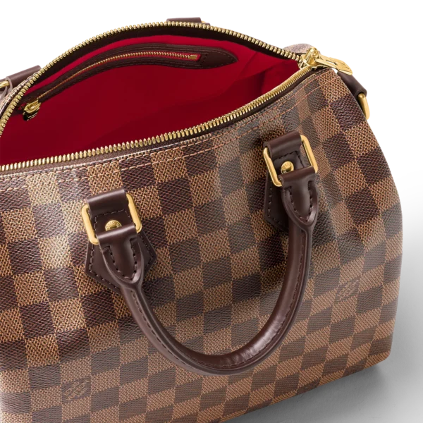 louis vuitton speedy bandouliere 25 damier ebene canvas handbags N41368 PM1 Interior2 view