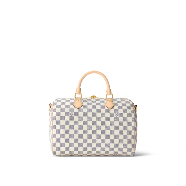 louis vuitton speedy bandouliere 30 damier azur canvas handbags N41373 PM1 Back view