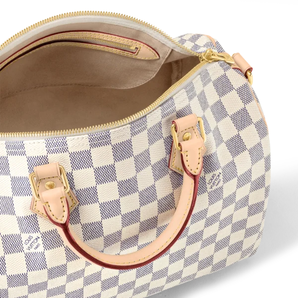 louis vuitton speedy bandouliere 30 damier azur canvas handbags N41373 PM1 Interior2 view