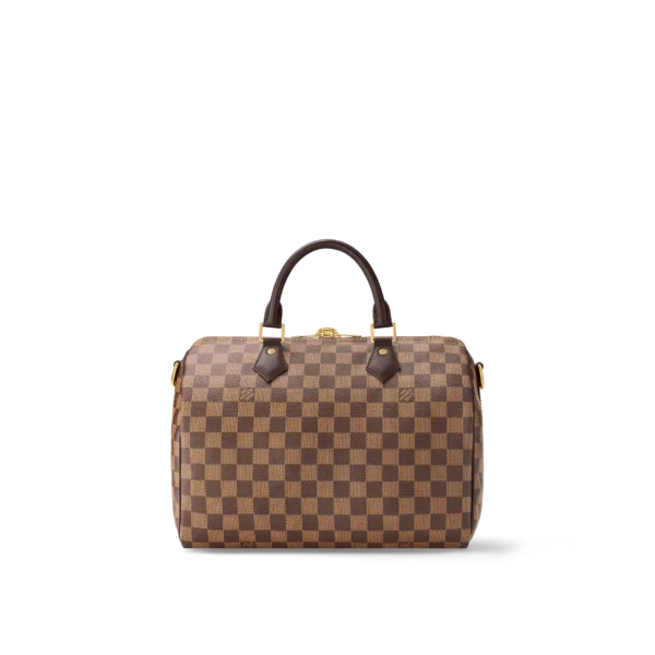 louis vuitton speedy bandouliere 30 damier ebene canvas handbags N41367 PM1 Back view