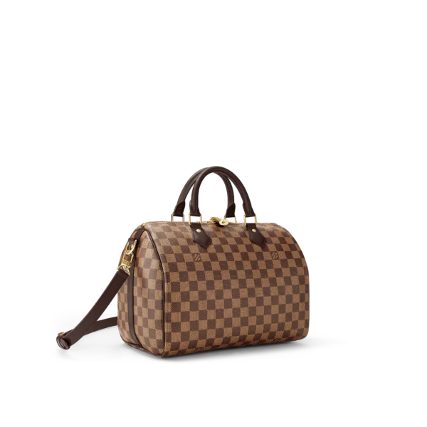 louis vuitton speedy bandouliere 30 damier ebene canvas handbags N41367 PM1 Side view