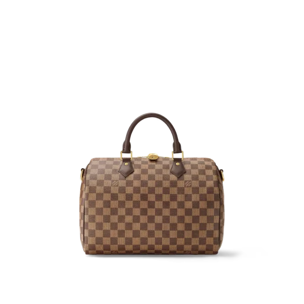 louis vuitton speedy bandouliere 30 damier ebene canvas handbags N41367 PM2 Front view